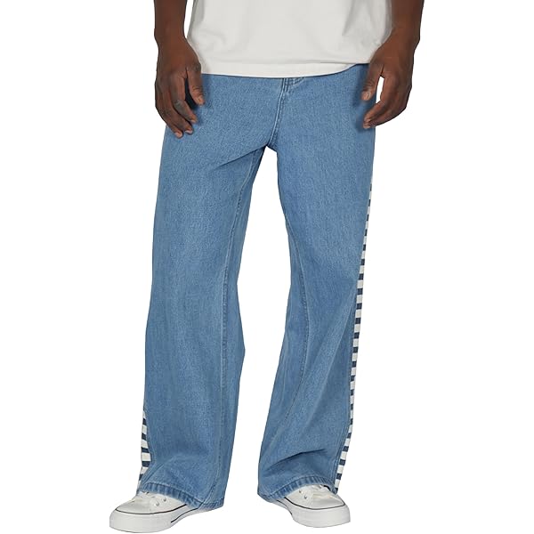 VICTORIOUS Men's Essential Baggy Wide Denim Jeans DL999
